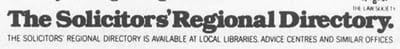 Solicitors' Regional Directory