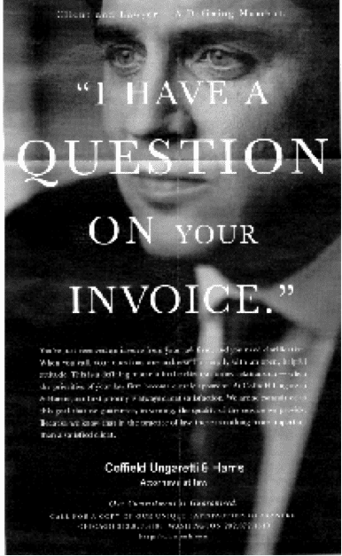 Ungaretti Question on Invoice