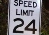 Opry Mills 24 MPH speed limit sign2 Opry Mills 24 MPH speed limit sign2