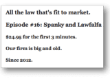 Law firm tag lines and slogans