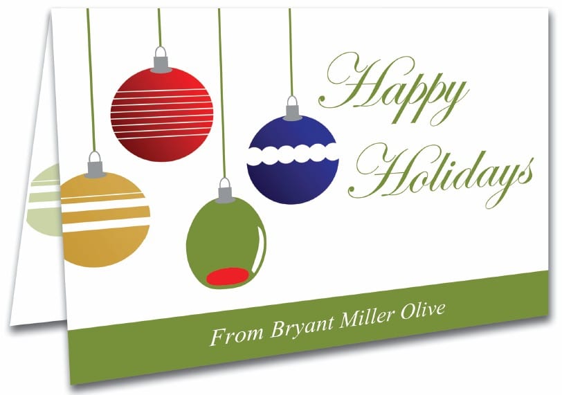Bryant Miller Olive holiday card