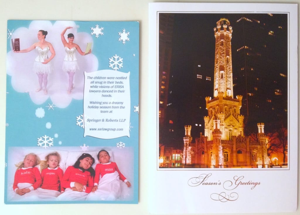 Two different holiday cards