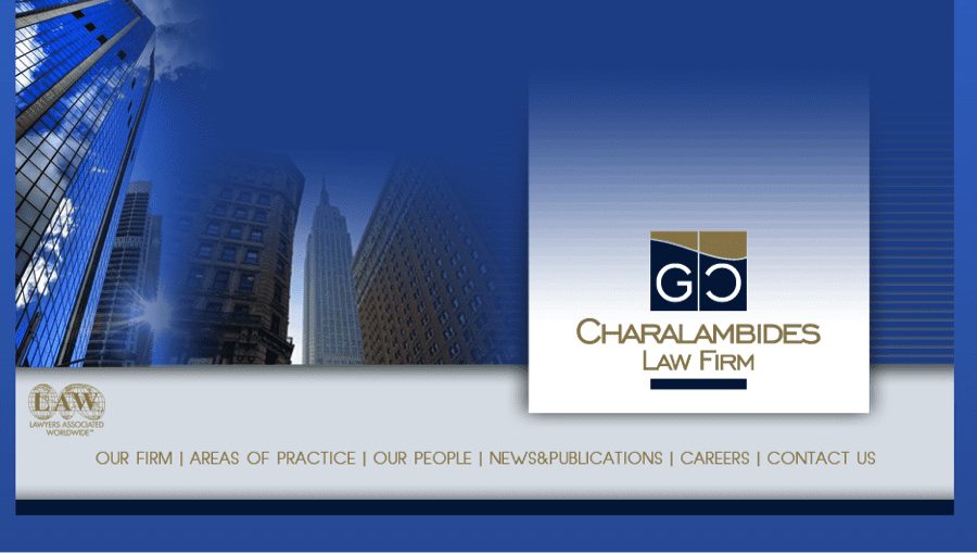 Charalambides Law firm marketing website