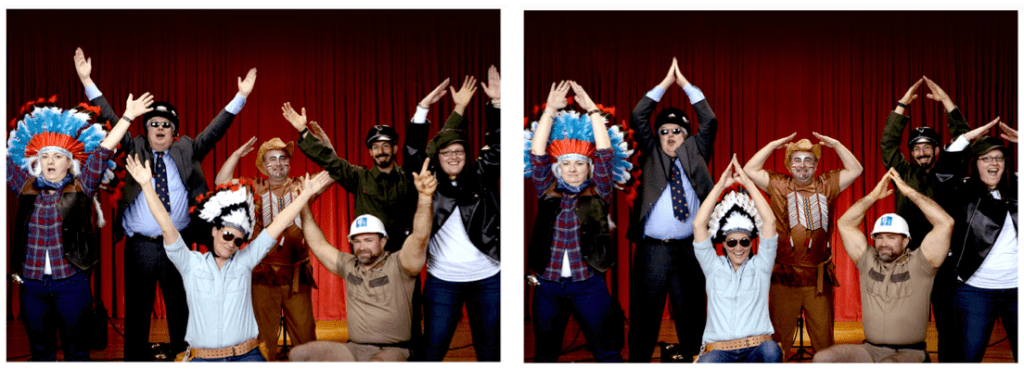 Proctor Heyman Village People holiday card TWO