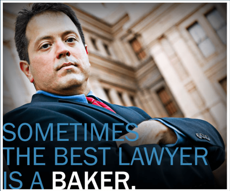 Best Lawyer is a Baker