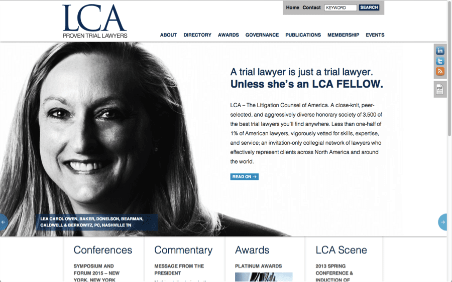 LCA Home page Lea Owen