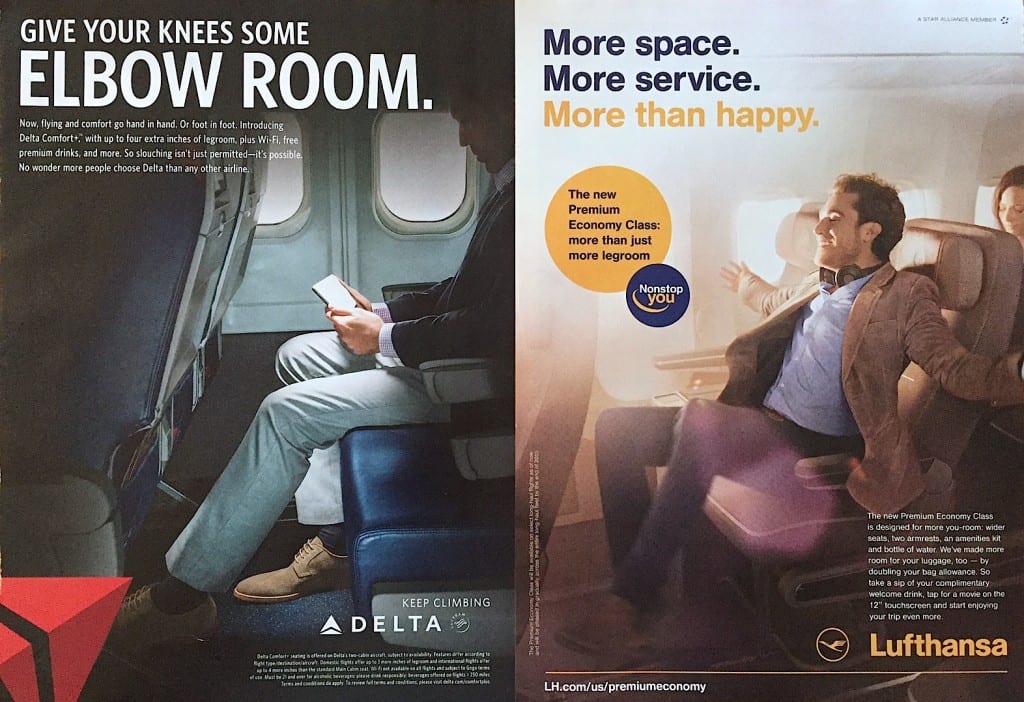 Airline ads legroom