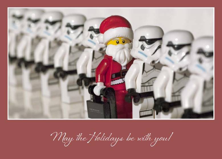 Gerson Law holiday card Santa Star Wars
