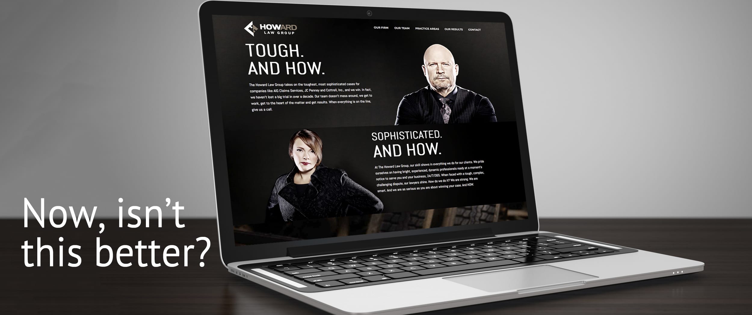 Howard Law Firm After Web Redesign Photo